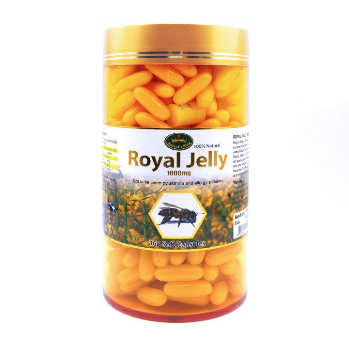 ((ของแท้ มี QR code)) Nature King Royal Jelly 1000mg (120Capsules) อาหารเสริม นมผึ้ง นำเข้าจากออสเตรเลีย