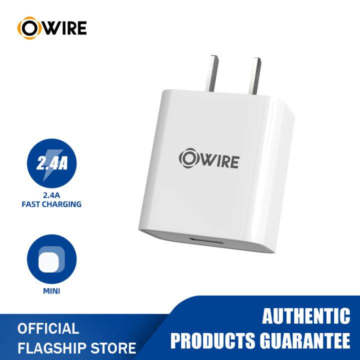 【ส่วนลดใหญ่】OWIRE หัวชาร์จ Fast Charger 2.4A หัวชาร์จเร็ว หัวชาร์ทไฟ สมาร์ทชาร์จสำหรับ USB พอร์ตชาร์จไว ที่ชาร์จแบต iPhone/iPad HUAWEI P30/Xiaomi/OPPO/VIVO/Samsung