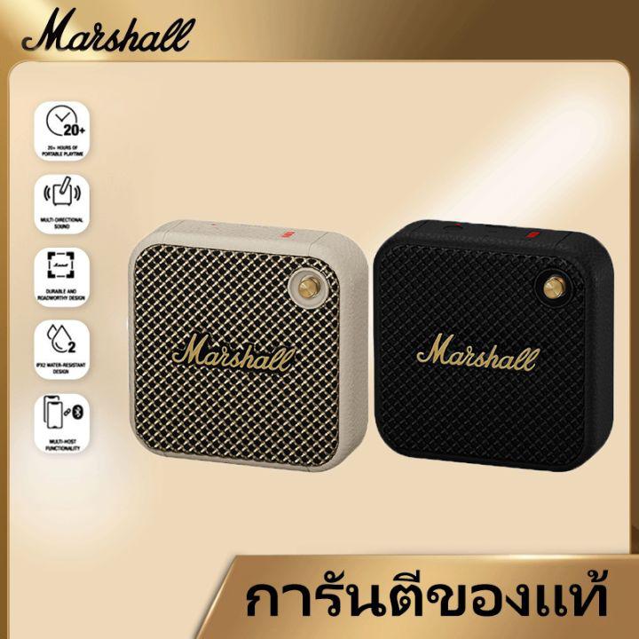 MARSHALL WILLEN ลำโพงบลูทูธไร้สาย แคมป์ปิ้งกลางแจ้งแบบพกพา bass กันน้ำขนาดเล็ก audio ลำโพงบลูทูธเบสหนัก พก