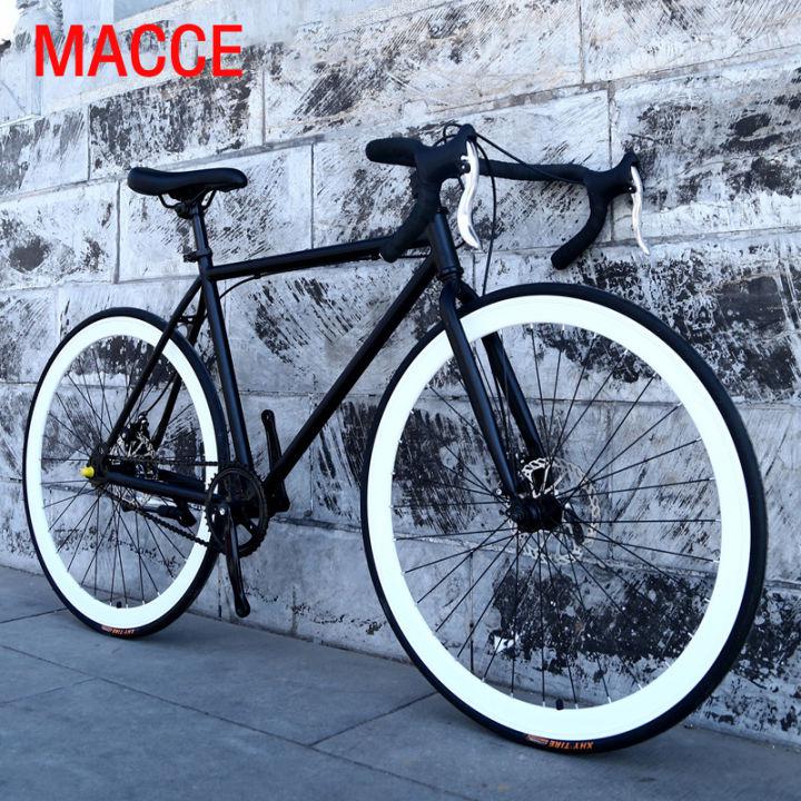 MACCE จักรยานเสือหมอบ ดิสเบรคสำหรับแข่งรถ 26 นิ้ว 700C จักรยานเสือหมอบที่แข็งแกร่งที่สุด 17 กก.