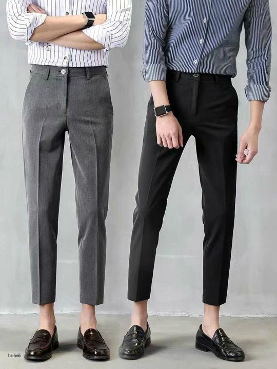 MR9 Fashion Slacks Pants Men X201 กางเกงผู้ชาย กางเกงสแล็คชาย กางเกง5ส่วนชาย กางเกงเกาหลีชาย กางเกงผู้ชาย ผ้าฝ้ายยืด กางเกงขายาวชาย