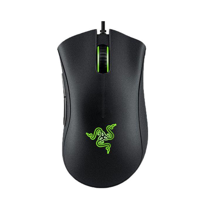 Razer DeathAdder Essential 6400 dpi mouse gaming เมาส์ของแท้ เมาส์มีสาย เมาส์เกมมิ่งสำหรับเกม LOL PUBGและFREEFIRE เป็นเมาส์คอมพิวเตอร์แล็ปท็อปและแท็บเล็ต และเป็นเมาส์มาโครที่มี 5 ปุ่ม ส่งฟริ มีของแถมแผ่นรองเมาส์และรับประกัน