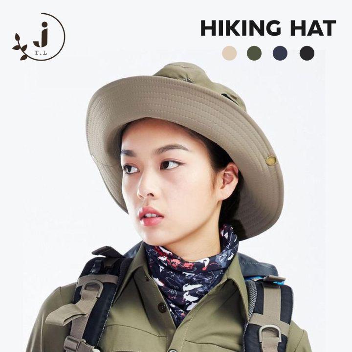 หมวกปีกกว้าง หมวกเดินป่า หมวกบักเก็ต หมวก หมวกวินเทจ ใส่เที่ยว เดินป่าใส่ได้ทั้งผู้หญิง ผู้ชาย มีสายคล้องคอ