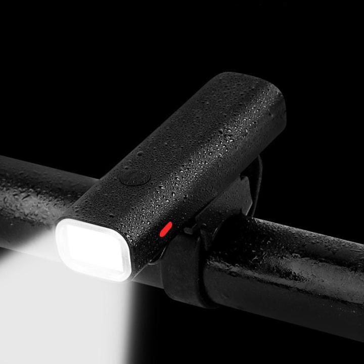 ไฟหน้ารถจักรยาน LED ไฟติดรถจักรยาน กันน้ำ ไฟฉาย USB ชาร์จ แบตเตอรี่ในตัว 2500mAh