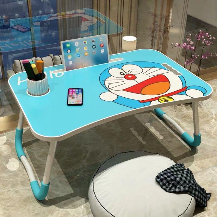 liolioโต๊ะพับ โต๊ะวางโน๊ตบุค โต๊ะคอม โต๊ะอ่านหนังสือ พับเก็บได้ โต๊ะเขียนหนังสือ ipad โต๊ะ ที่วางแก้วน้ำ โต๊ะวางโน๊ตบุค( 4 สี)