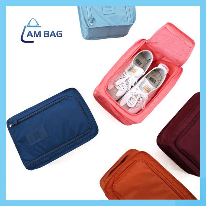 AmBag กระเป๋าใส่รองเท้า กระเป๋าจัดระเบียบอเนกประสงค์ ใส่รองเท้า ถุงเท้า สำหรับเดินทางท่องเที่ยว