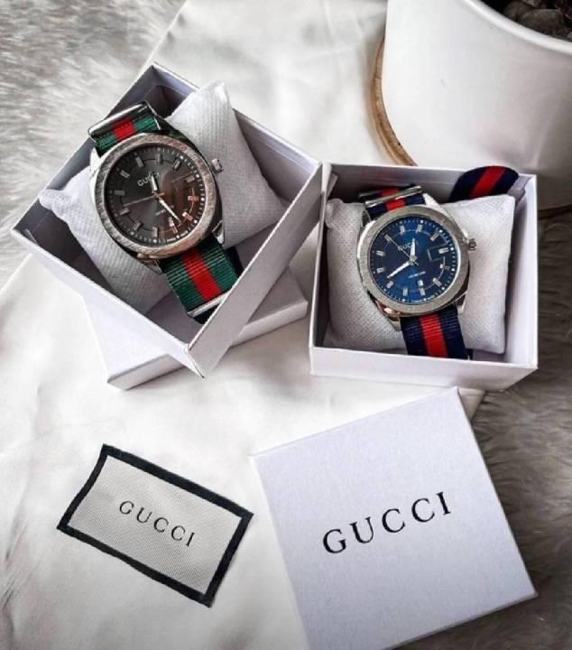 นาฬิกาข้อมือ Gucci สแตนเลส พร้อมกล่อง