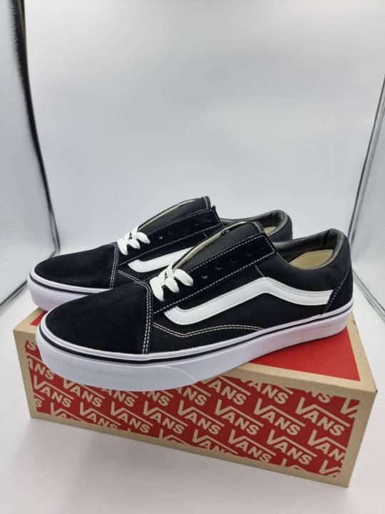 🔥Vans Old skool Black สวยแท้100% ☑มีรับประกัน พร้อมกล่อง รองเท้าผ้าใบ รองเท้าวิ่ง รองเท้าแฟชั่น รองเท้ากีฬา