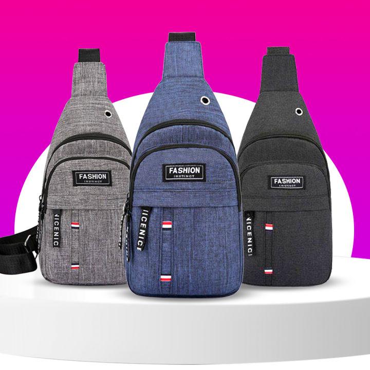 Citadel (B-482) กระเป๋าคาดอก แคนวาส กระเป๋าผู้ชาย แฟชั่น อินสติง กระเป๋าคาดเอว กระเป๋าสะพาย กระเป๋าแฟชั่น