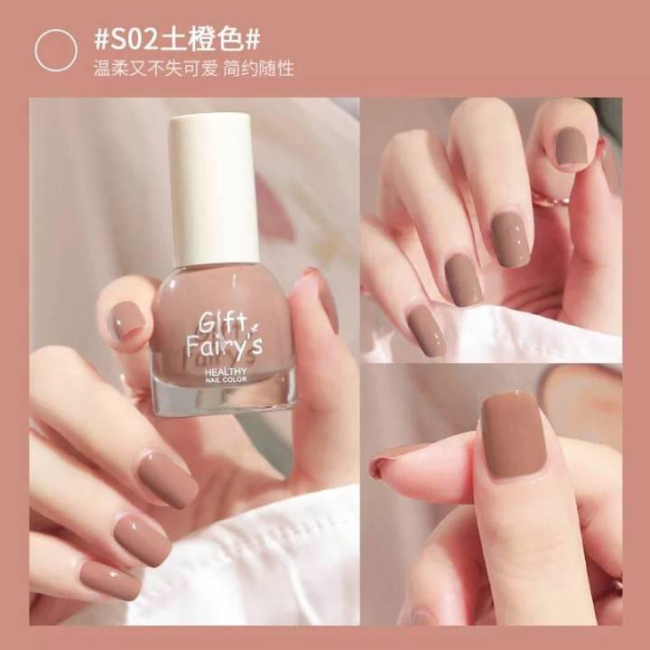 E019 สีทาเล็บ Glft Fairy\'s น้ำยาทาเล็บ กึ่งเจล ไม่ต้องอบ สีสวย แห้งไว รุ่นใหม่