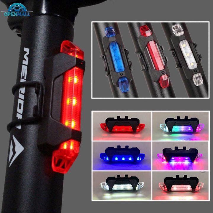 ไฟติดรถจักรยาน LED มี 6 สี แบบชาร์จ USB สีสันสดใส 📍ส่งจาก 🇹🇭