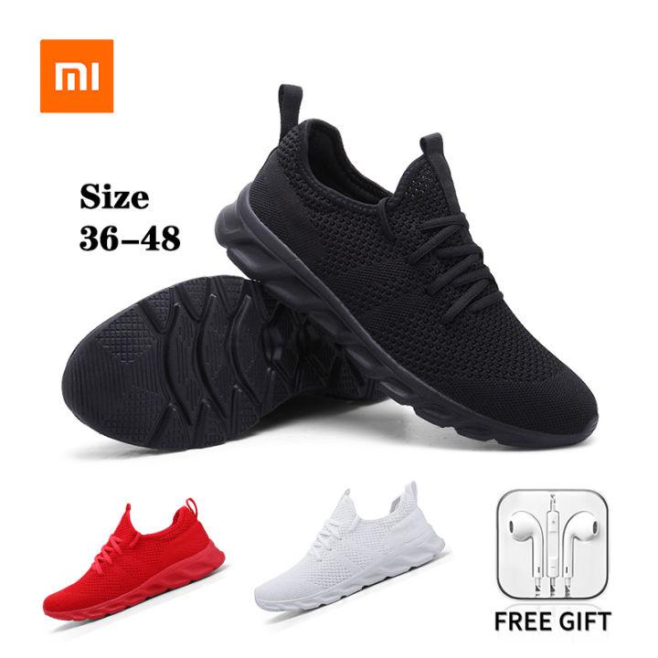 Xiaomi Youpin Men Running Shoes Outdoor Casual Sneakers Women Super Light Breathable Non Slip Big Size Male Female Flats 36 48