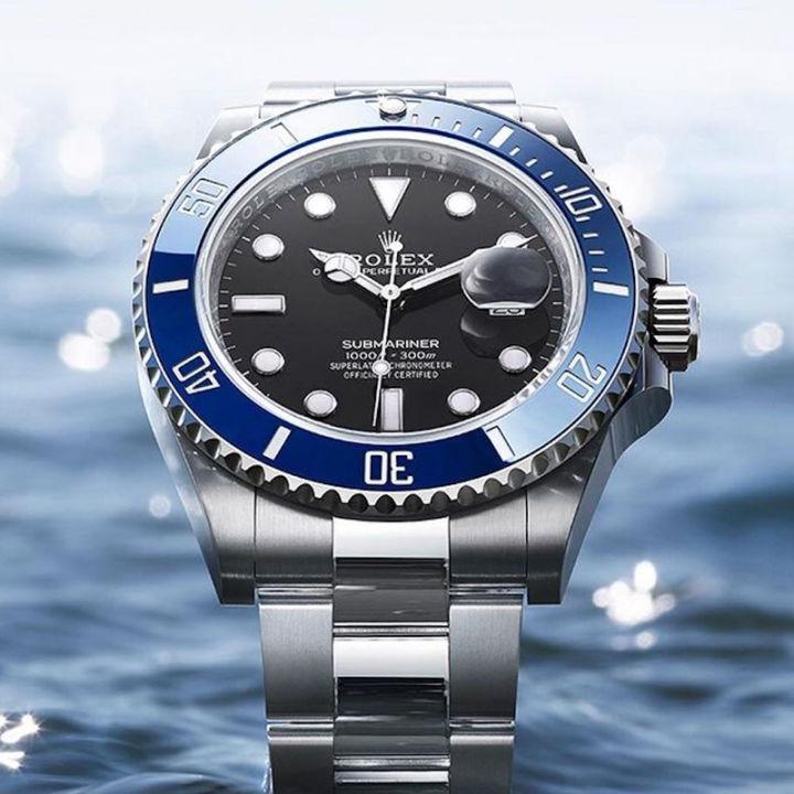 【จัดส่งฟรี】นาฬิกาrolexของแท้ นาฬิกา Submariner Date Watch: 18 ct white gold - M126619LB-0003, สินค้ารับประกัน1ปี นาฬิกาข้อมือผู้ชาย นาฬิกากลไกแ 40 มม【มาพร้อมกับบรรจุภัณฑ์เดิม】