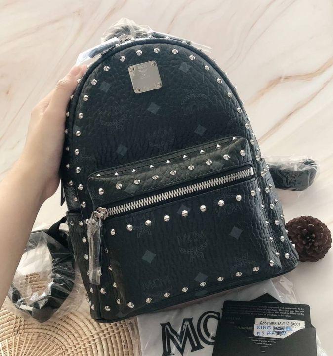 👑ผ่อน0%~แท้100%👑 กระเป๋าสะพายเป้ MCM MCM mini backpack