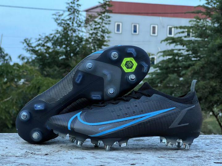 รองเท้าฟุตบอลผู้ชาย รองเท้าสตั๊ดไนกี้ รองเท้าฟุตบอลไนกี้.Nike Mercurial_Vapor_14 Elite ปุ่มเหล็ก สินค้าพร้อมส่งฟรี