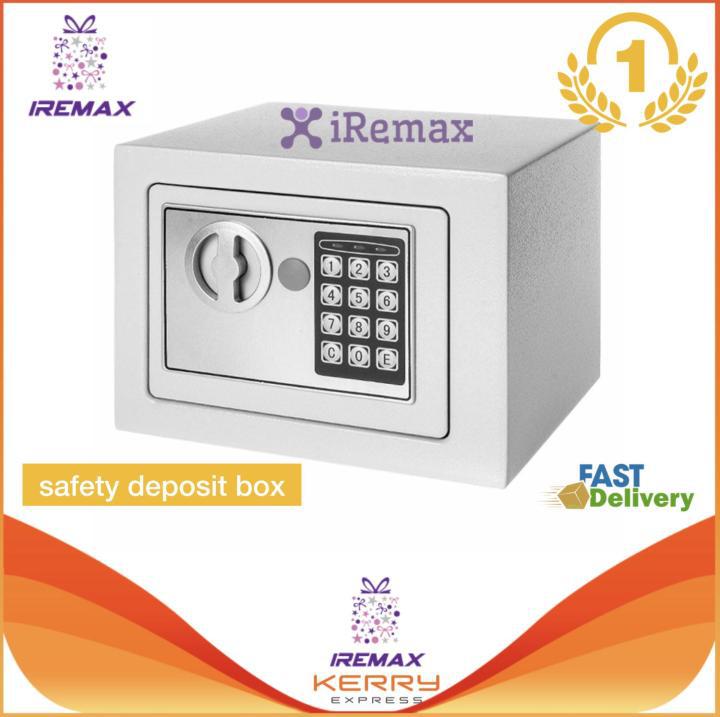 iRemax safety deposit box ขนาด 23x17x17 cm. ( ตู้เซฟนิรภัย ตู้เซฟอิเล็กทรอนิกส์ ตู้เซฟบ้าน ตู้เซฟสำนักงาน Electronic Safe )