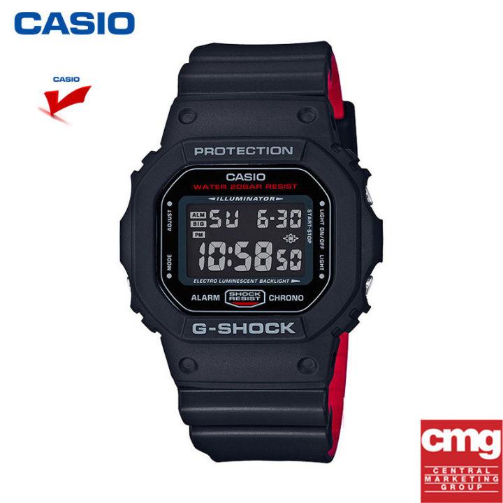 Casio G-Shock นาฬิกาข้อมือผู้ชาย สายเรซิ่น รุ่น  , DW-5600HR ขาว