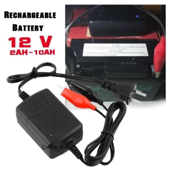 เครื่องชาร์จแบตเตอรี่ 12 V Sealed Lead Acid Car Motorcycle Battery Charger Rechargeable Maintainer(1ชิ้น)
