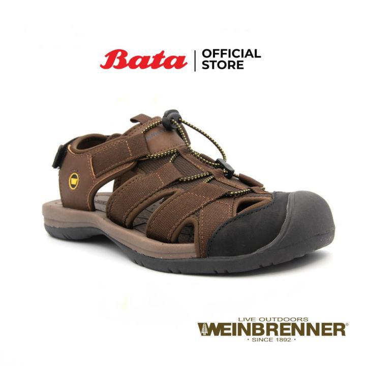 Bata WEINBRENNER SPORT SANDAL รองเท้าลำลอง รองเท้ารัดส้นผู้ชาย สีน้ำตาล รหัส 8594042