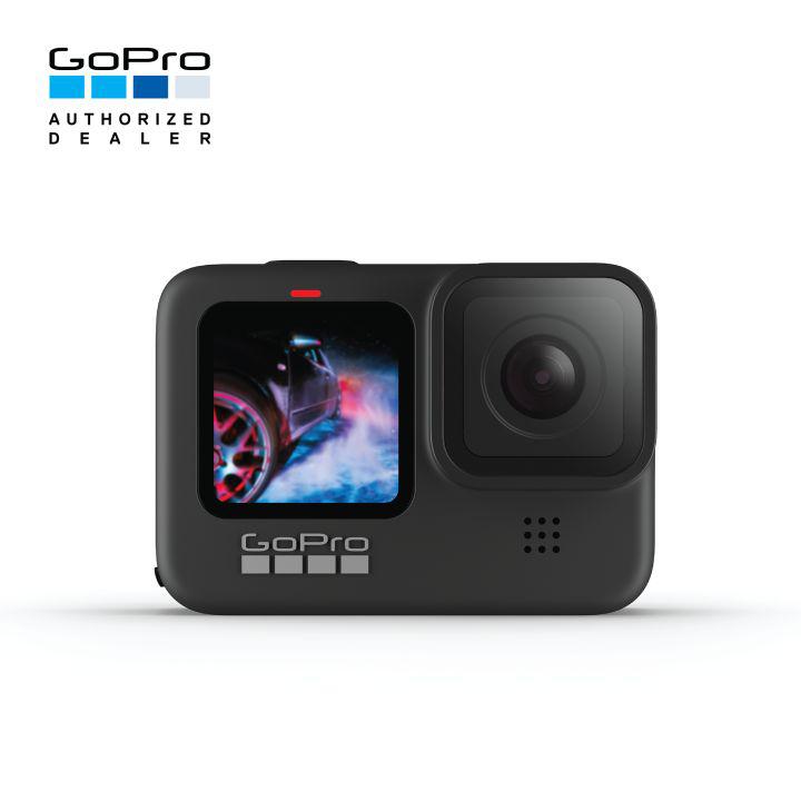 [รับประกันศูนย์แท้ 100% 1 ปีเต็ม] GoPro HERO9 Black กล้อง Action Camera กันน้ำได้สูงสุด 10 เมตร ถ่ายวีดีโอ 5K, Full HD 240fps ภาพนิ่ง 20MP โหมดกันสั่น HyperSmooth 3.0 ในตัว