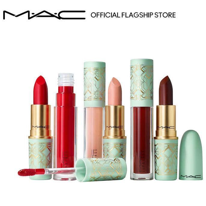 MAC Hollywood Secrets Lip Vault 6ชิ้น Lips set with Lipstick and lip glass (มูลค่า 5760฿) ของแท้ 💯% Exp.2025