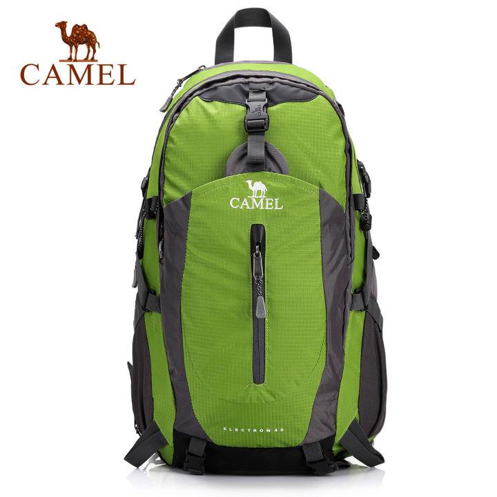 CAMEL 40Lคนรักกลางแจ้งเดินป่ากระเป๋าเป้สะพายหลังเดินป่าCampingกระเป๋าสะพายเดินทางปีนป่ายปีนเขากระเป๋าเป้สะพายหลัง,ที่บังฝนรวม