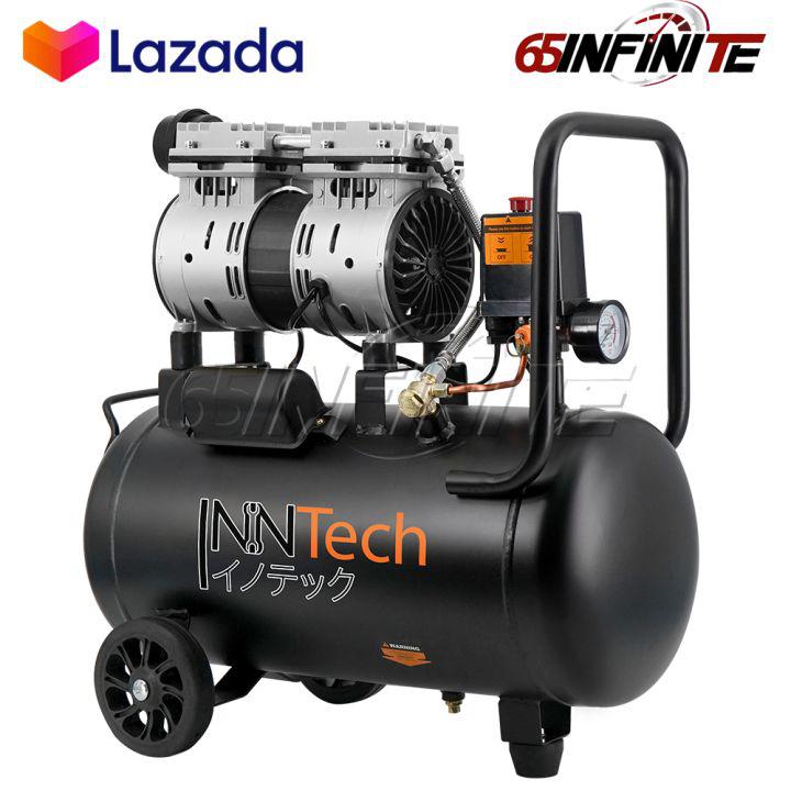 ปั๊มลม ปั้มลม Oil Free ปั๊มลมไฟฟ้า ปั๊มลม 30 ลิตร 800 วัตต์ (ถังเต็ม) Air Compressor 30L