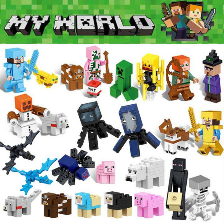 Lego เลโก้ตัวต่อ มายคราฟ my world 6 กล่อง คละแบบ