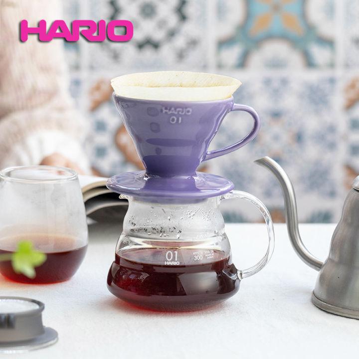 ถ้วยกรองเซรามิก Hario อาริตะยากิแบบดั้งเดิมจากญี่ปุ่น V60ถ้วยกรองหยดกาแฟชงด้วยมือถ้วยชงพร้อมตวง VDC
