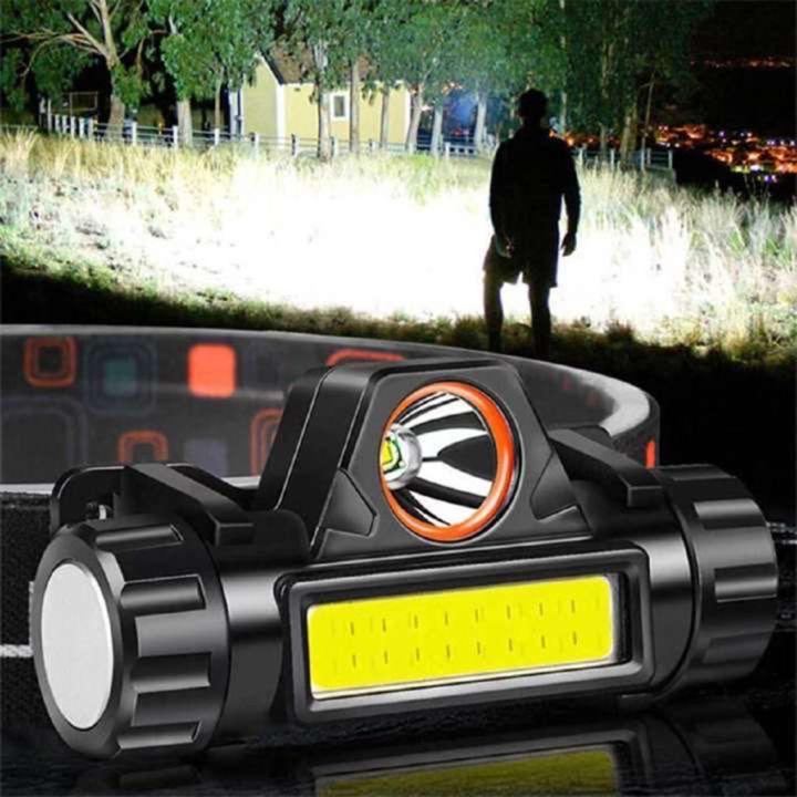 RXC ไฟฉายคาดหัว Outdoor ไฟฉายชาร์จไฟ USB Rechargeable Headlight / 101