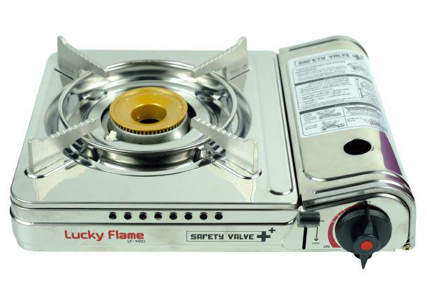 LUCKY FLAME ลัคกี้เฟรม รุ่น LF-90SD เตาแก๊สกระป๋อง เตาแก๊สพกพา เตาแก๊สปิคนิค ระบบ Safety 2 ชั้น (เฉพาะเตาแก๊สเท่านั้น)