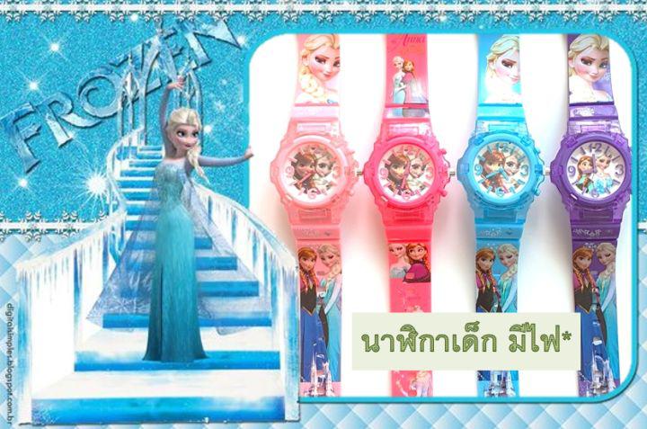 (พร้อมส่ง) นาฬิกาข้อมือ เด็ก นาฬิกาแฟชั่น นาฬิกาเด็ก มีไฟ  ลายกร์ตูน สำหรับเด็กผู้หญิง นาฬิกาเจ้าหญิง คิตตี้ บาร์บี้ ระบบเข็ม RC126