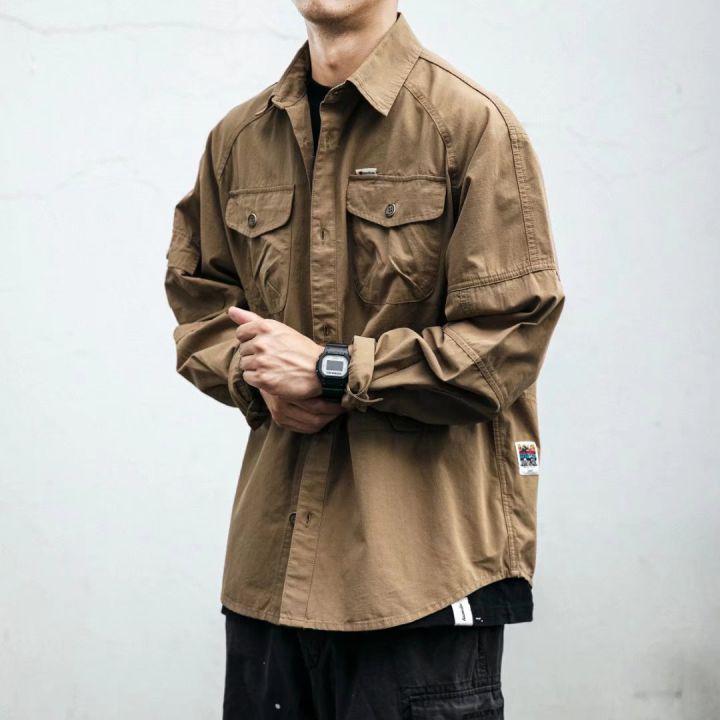 MNO.9 Men Shirt Fashion T36 เสื้อเชิ้ตแขนยาวลําลองผู้ชาย เสื้อเชิ้ตผู้ชายหลวม เสื้อเชิ้ต สีพื้น ผ้าดี ใส่สบาย