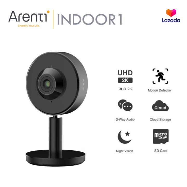 Arenti INDOOR1 2K/3MP Ultra HD กล้องวงจรปิด 2.4G Wi-Fi พร้อมระบบตรวจจับการเคลื่อนไหวและเสียงของมนุษย์ ความถี่เสียงสองมิศทาง Night Version