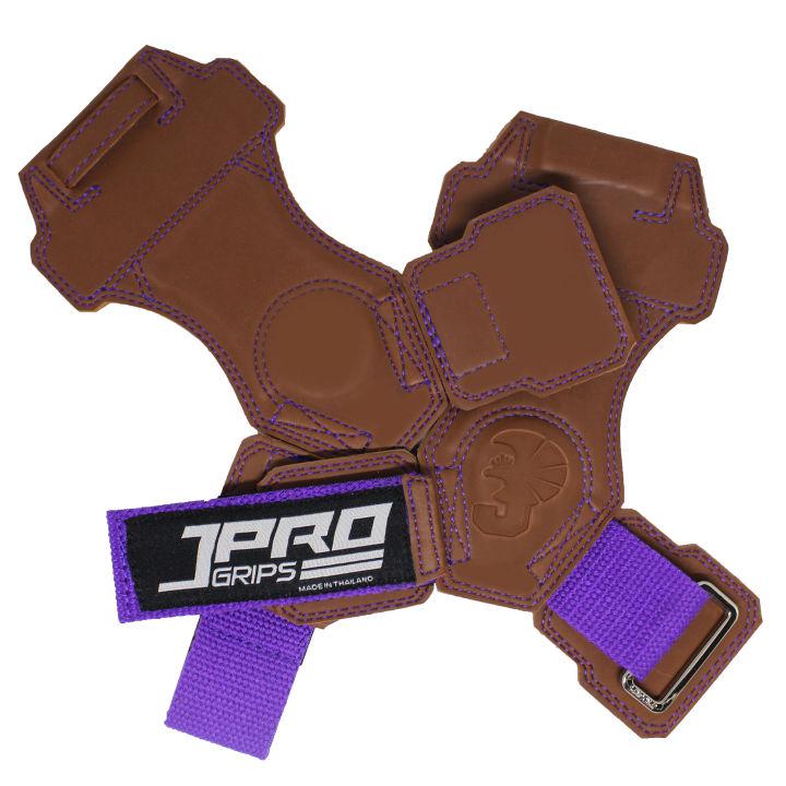 JPRO GRIPS  (แผ่นฝ่ามือ สีน้ำตาลอ่อน) ถุงมีอออกกำลังกาย สายรัดข้อมือฟิตเนส ถุงมือเล่นเวท ถุงมือเล่นกีฬา ถุงมือยกน้ำหนัก สแตรปส์