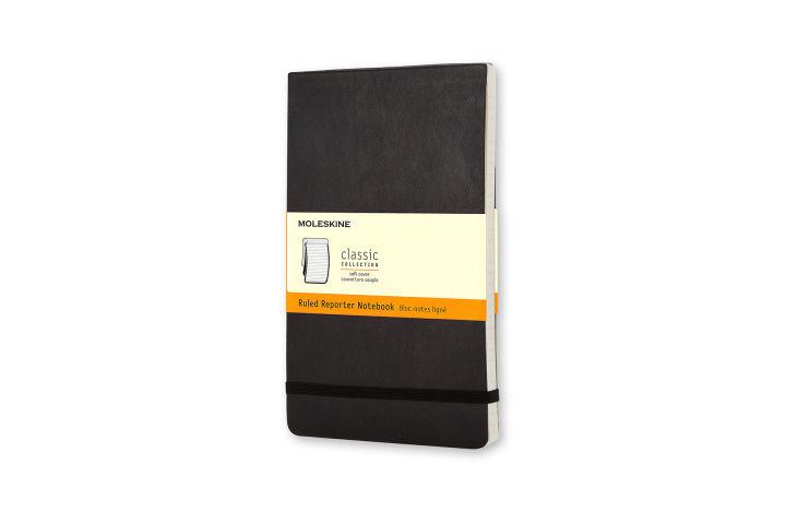 Moleskine สมุดบันทึก สมุดโน๊ต  ปกอ่อน รีพอตเตอร์ สีดำ ขนาดเล็ก 9x14 ซม Classic Notebook Reporter Black Pocket soft cover