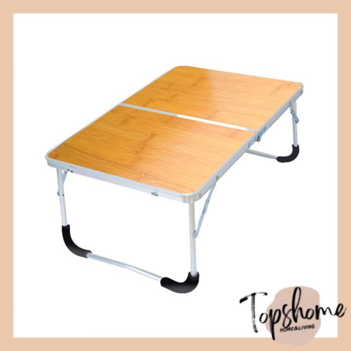 Topshome 🔥ขายดีที่สุด🔥 โต๊ะพับได้ โต๊ะญี่ปุ่นพกพา ขนาด 60x40x27 Cm. TB-6002