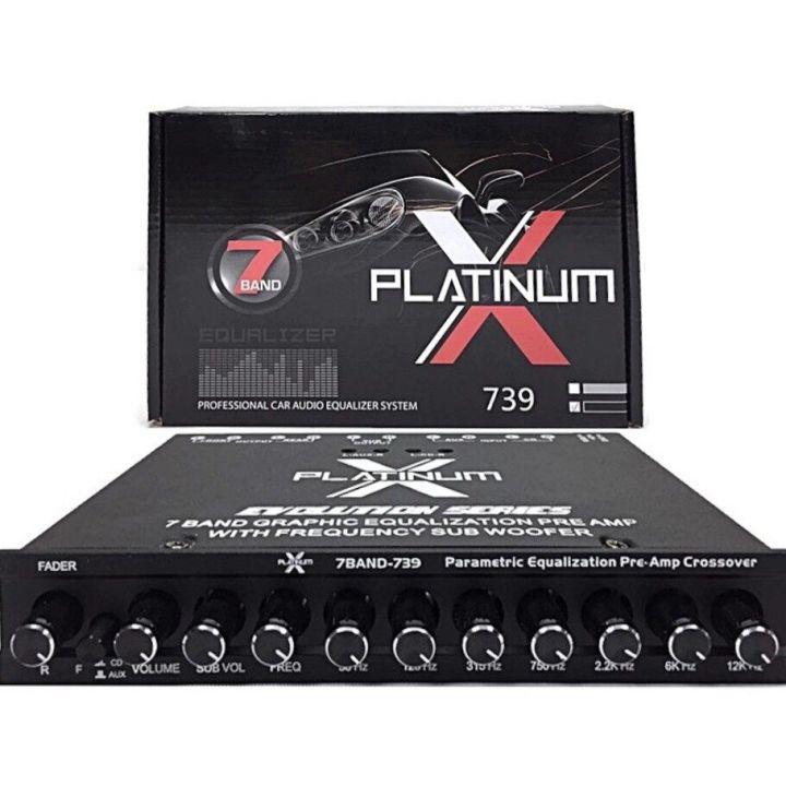 PX-737 Platinum X ปรีแอมป์ 7แบน แยกซับ เบสแน่น กลางชัด ปรับติดมือ เครื่องเสียงรถ ปรีรถยนต์