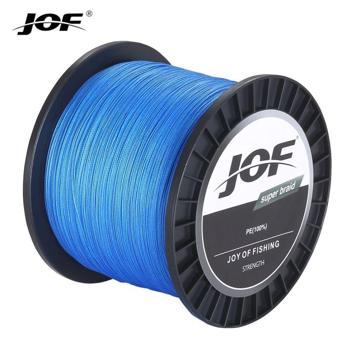 JOF 8เกลียวถัก PE ตกปลาสาย1000เมตร500เมตร300M 20-100LB M Multiเส้นใยเรียบสายตกปลาสำหรับเหยื่อตกปลาคาร์พปลา