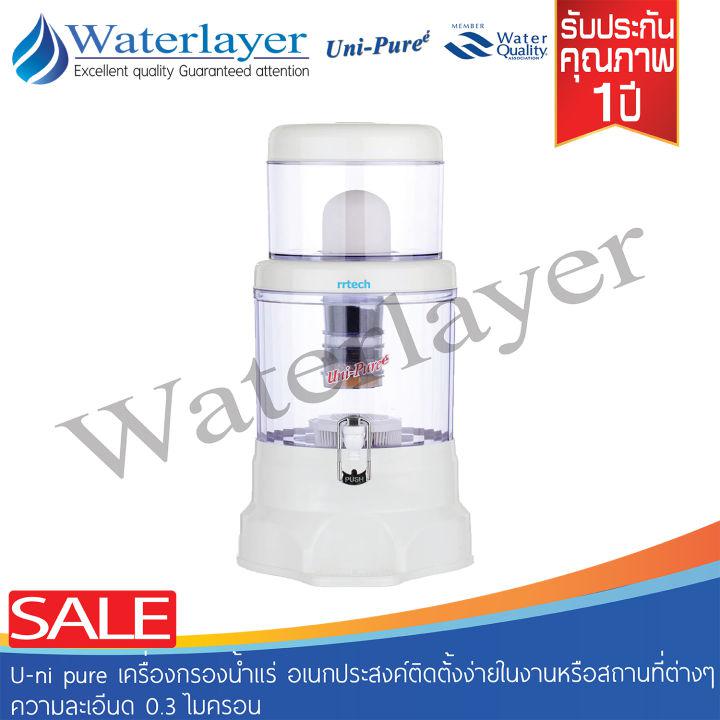 Uni-Pure เครื่องกรองน้ำแร่อเนกประสงค์ ขนาด 20 ลิตร ความละเอียด0.3 ไมครอน ติดตั้งง่าย กรองออกมาเป็นน้ำแร่ สะอาด ปลอดภัย เหมาะกับเอาไปตั้งในสำนักงาน ห้องพักหรือสถานที่ต่างๆ รับประกัน 1ปี