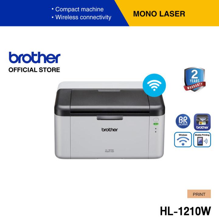 BROTHER Printer HL-1210W Mono Laser เครื่องพิมพ์เลเซอร์, ปริ้นเตอร์ขาว-ดำ,Wireless, รับประกัน 2 ปี