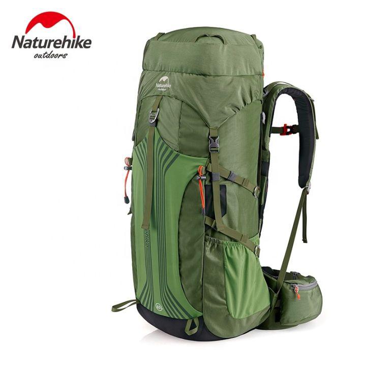 Naturehike ที่มีคุณภาพสูงปีนเขากลางแจ้งปีนเขากระเป๋าเป้สะพายหลังตั้งแคมป์65L 55L 45L ความจุขนาดใหญ่กันน้ำเป้เดินป่า